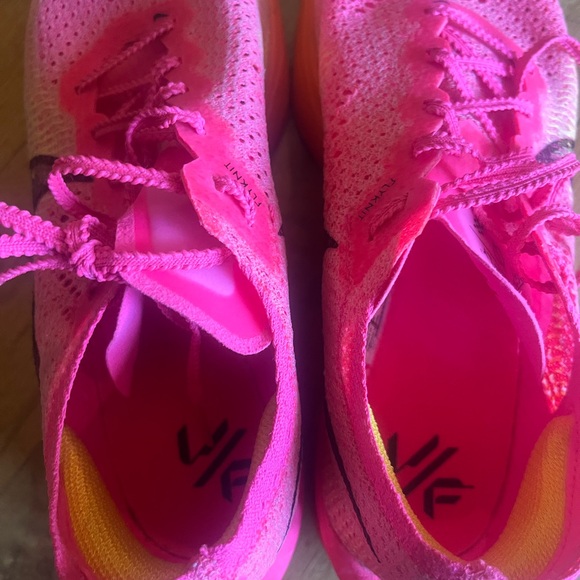 Nike Zoomx Vaporfly Next% 3 Women's Laser Orange Hyper Pink Carbon Running Shoes - Picture 9 of 11